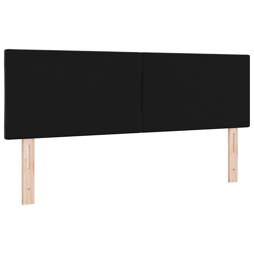 Headboard Modern Bedroom Upholstered Velvet 144 cm Black