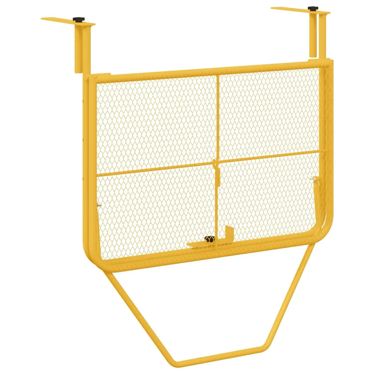 Hanging Table Foldable Outdoor Furniture Steel Balcony Patio Mustard