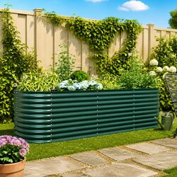 Reliable Steel Raised Garden Bed for Outdoor Spaces