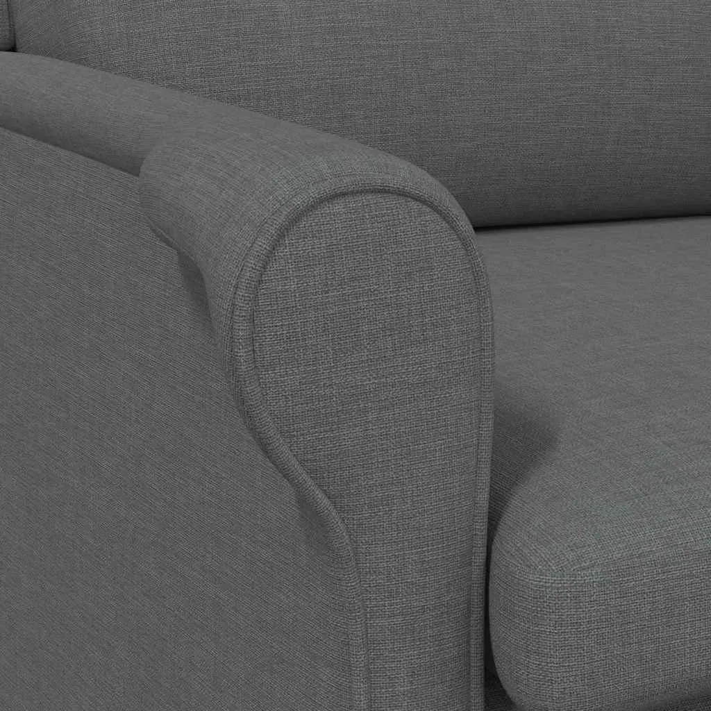 Armchair Grey Fabric Modern Contemporary Living Room Seating