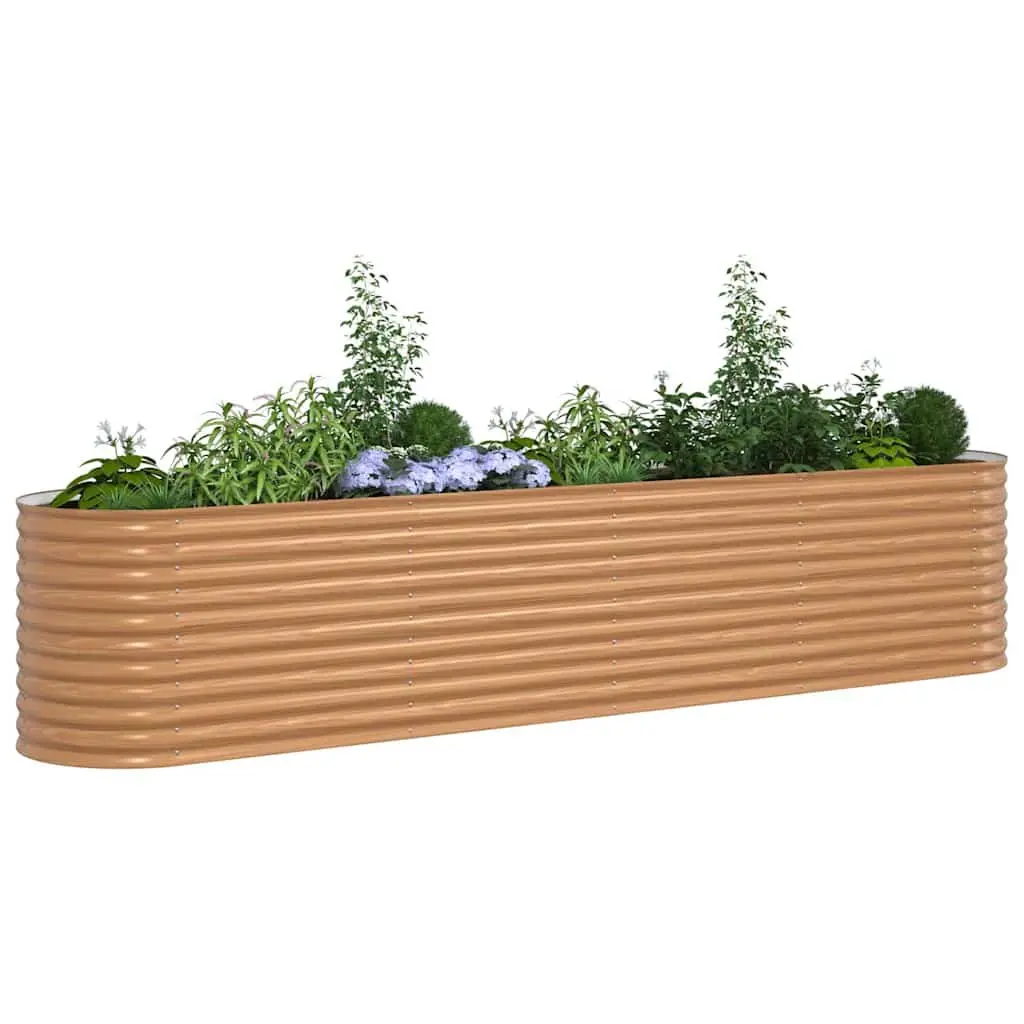 Raised Bed Planter 400x80x81cm Steel Garden Outdoor Minimalist Modern Design
