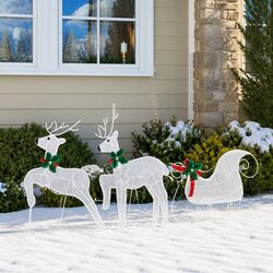3 Pcs LED Reindeer - Stylish Decor for Any Holiday Space