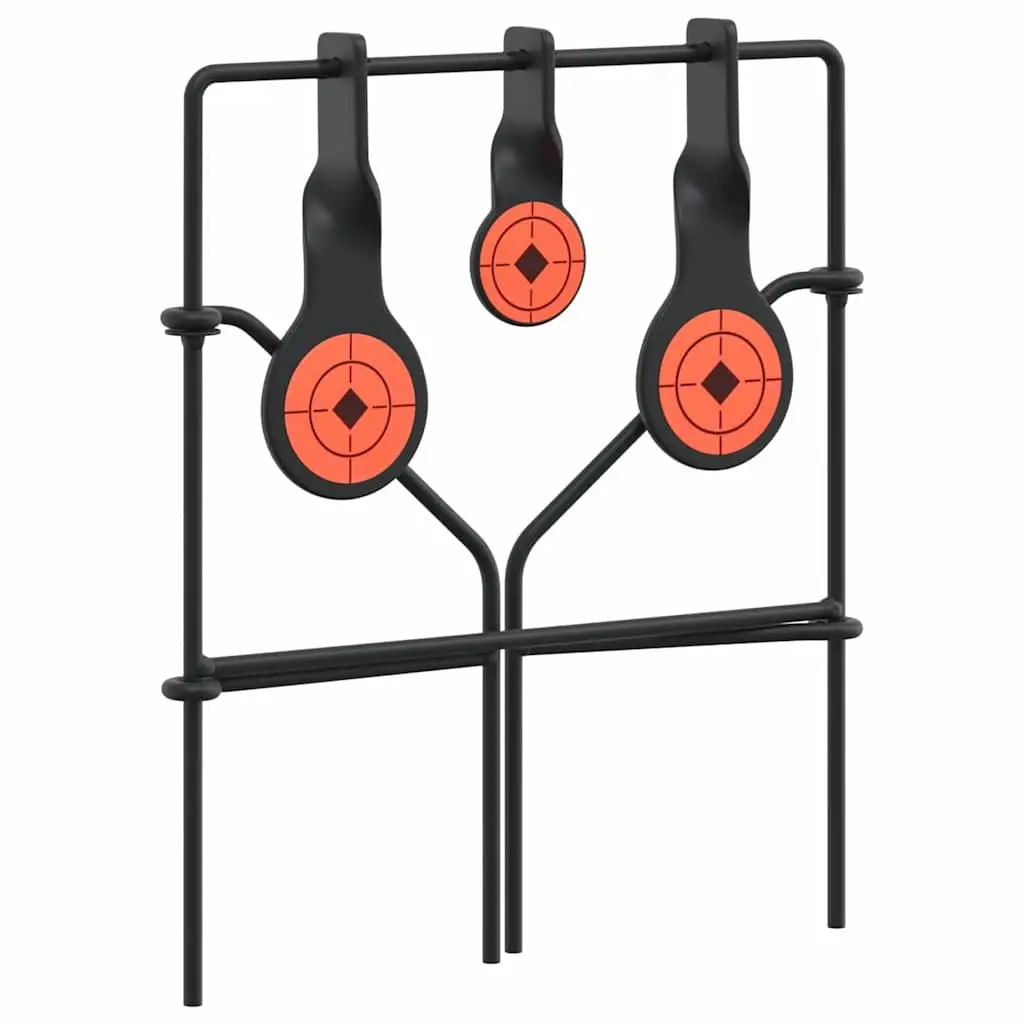 Steel Shooting Target Resetting Pellet Trap Indoor Outdoor Practice 26 x 13 x 31 cm Black