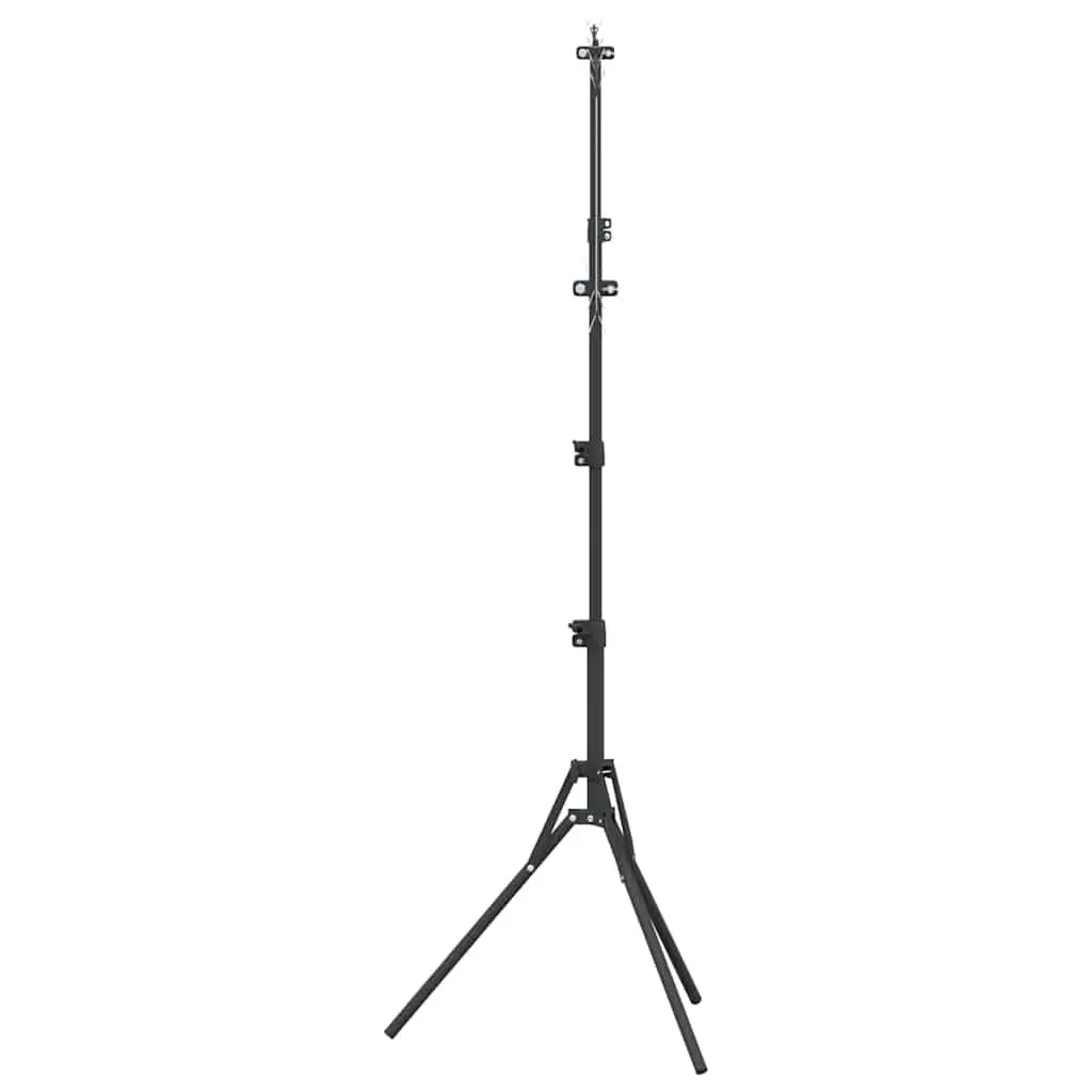 Folding Metal Target Stand Outdoor Shooting Range Accessories Height Adjustable Black