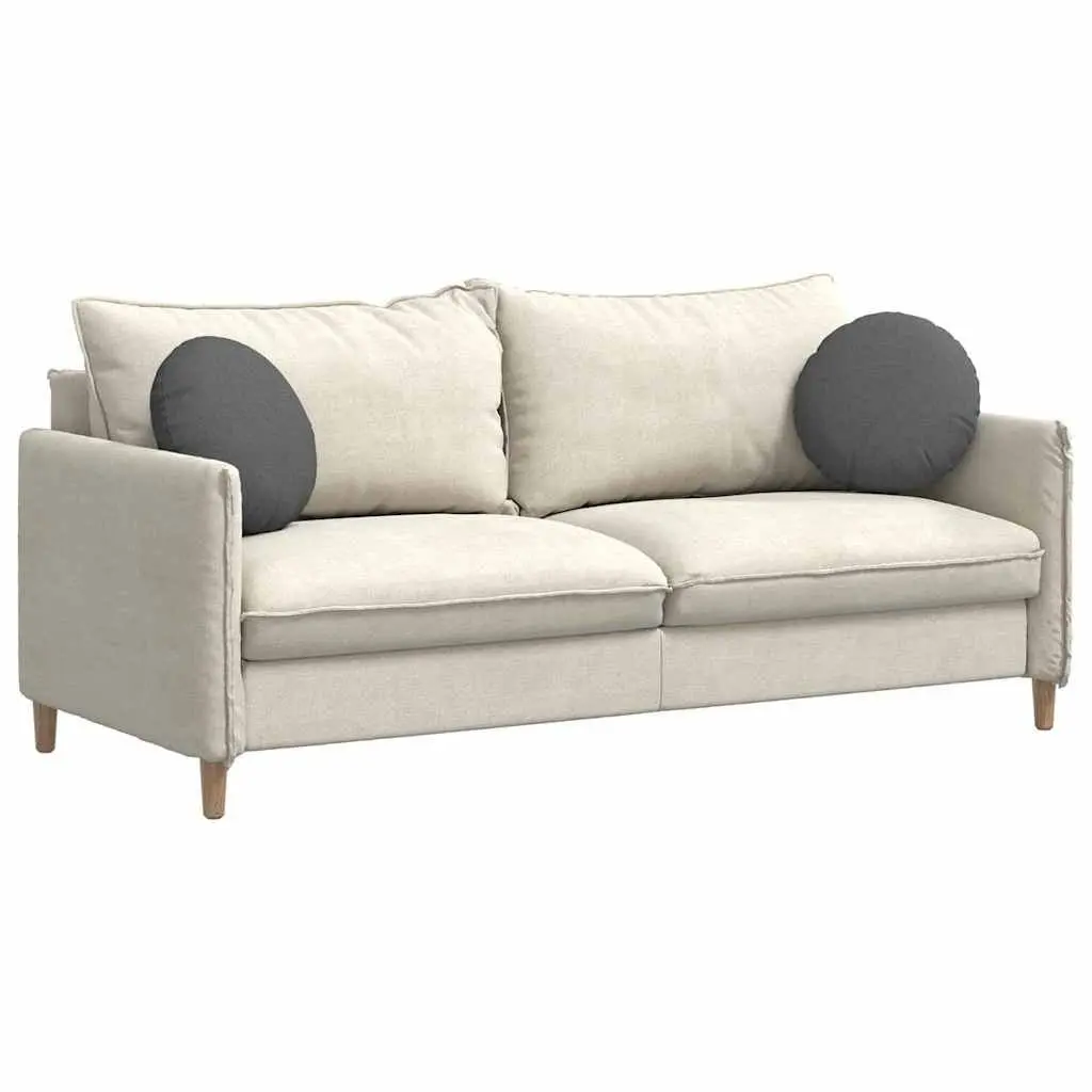 Seat Cushions Indoor Dark Grey Round 40cm Fabric 2 Piece