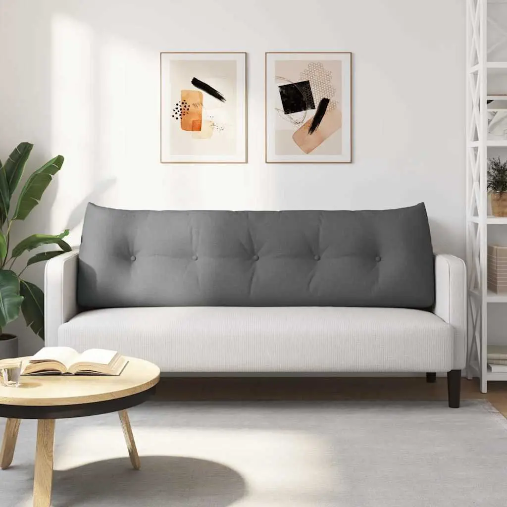 Back Pillow Ergonomic Support 160x24x50cm Grey