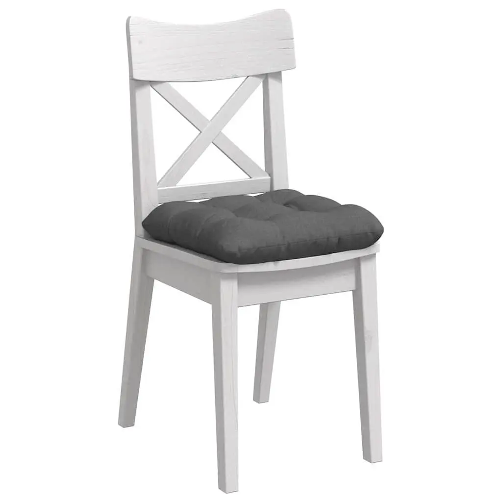 Seat Cushions Indoor Use 40x40x12 cm Grey Modern 4 Piece Set