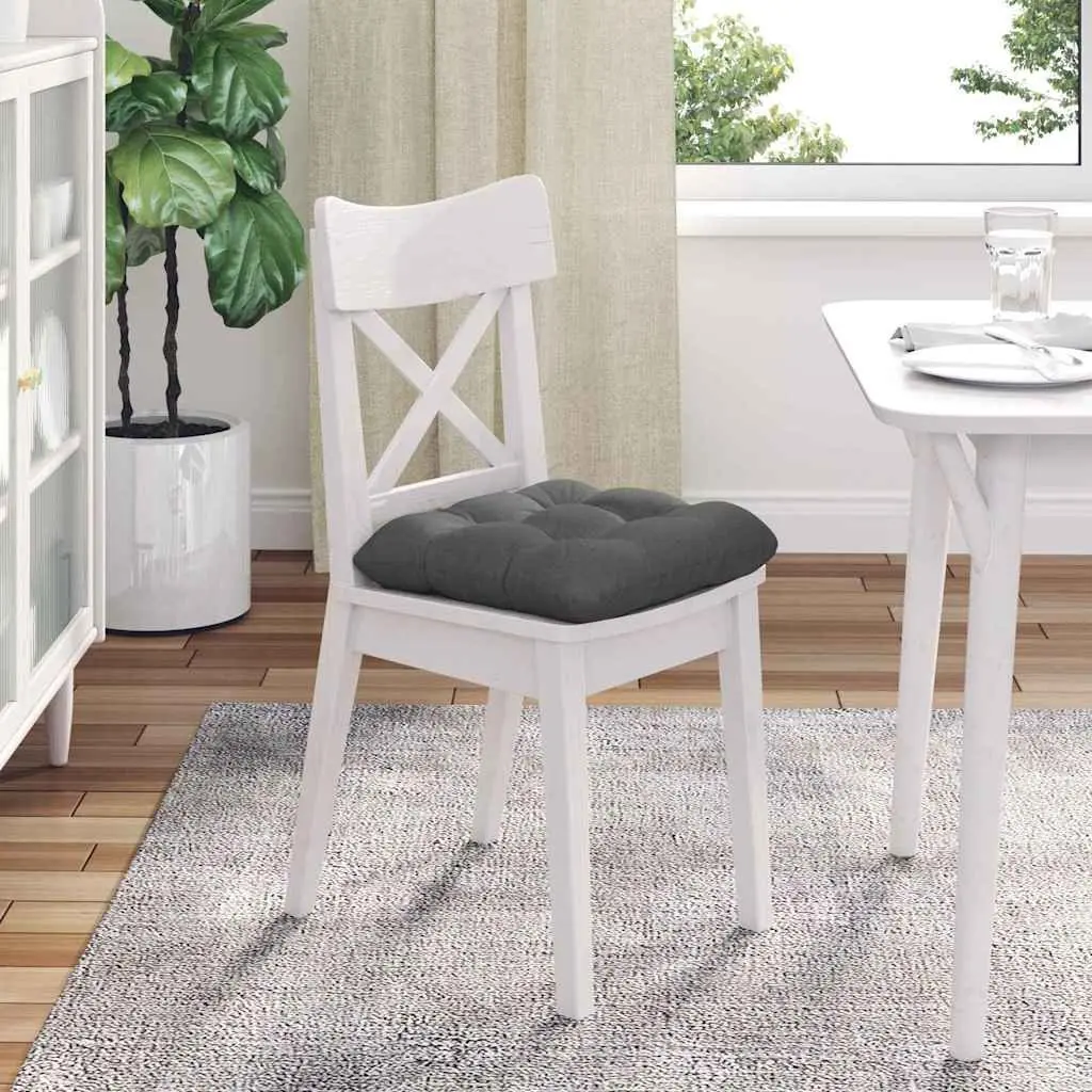 Seat Cushions Indoor Modern Chair Sofa Cushion Set 45x45x12cm Dark Grey 4 Piece