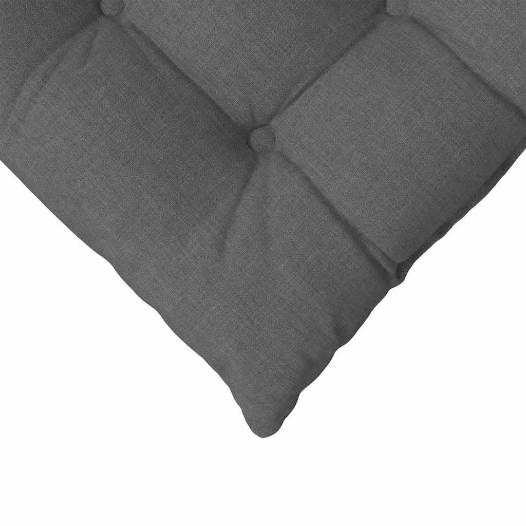 Seat Cushions Grey 40x40x6cm 4 Pieces Square Indoor Home Decor