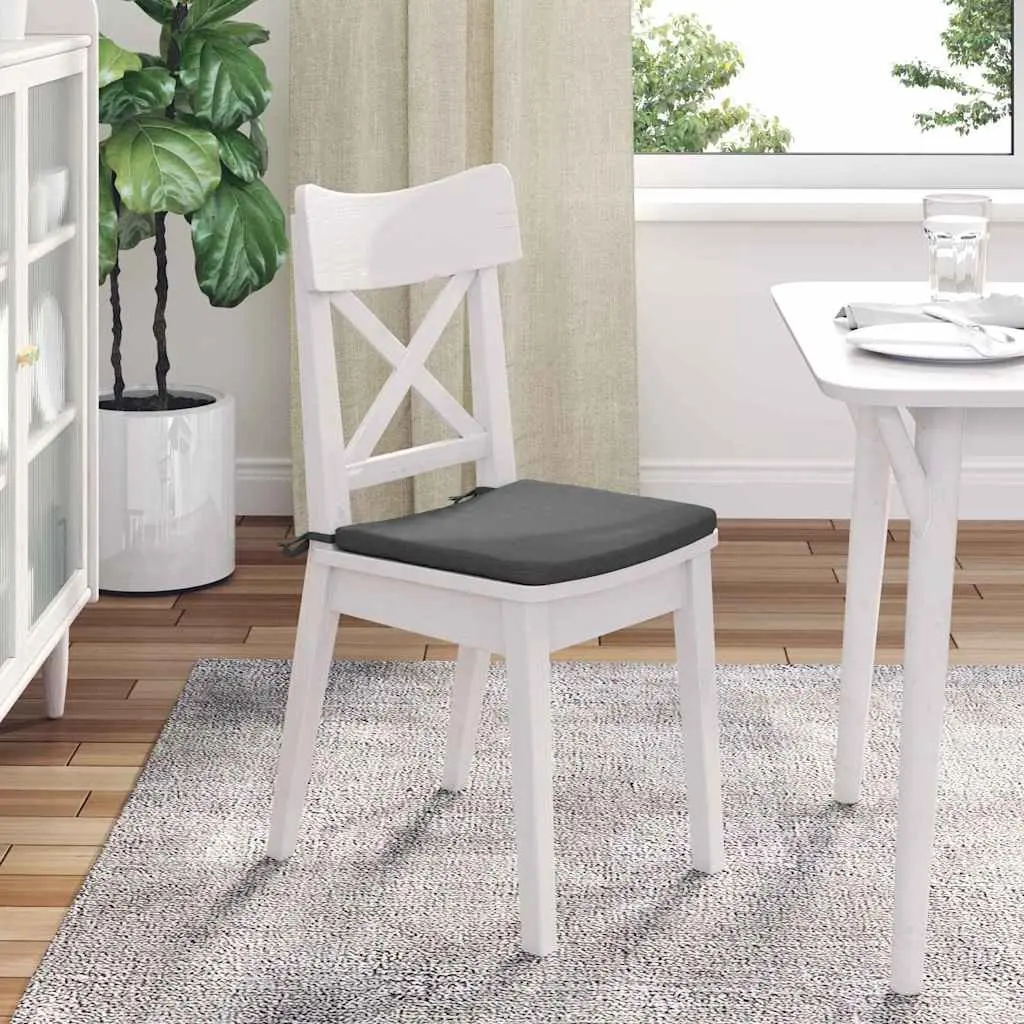 Seat Cushions Indoor Chair Sofa Cushion Set 40x40x3cm Dark Grey 4 Piece