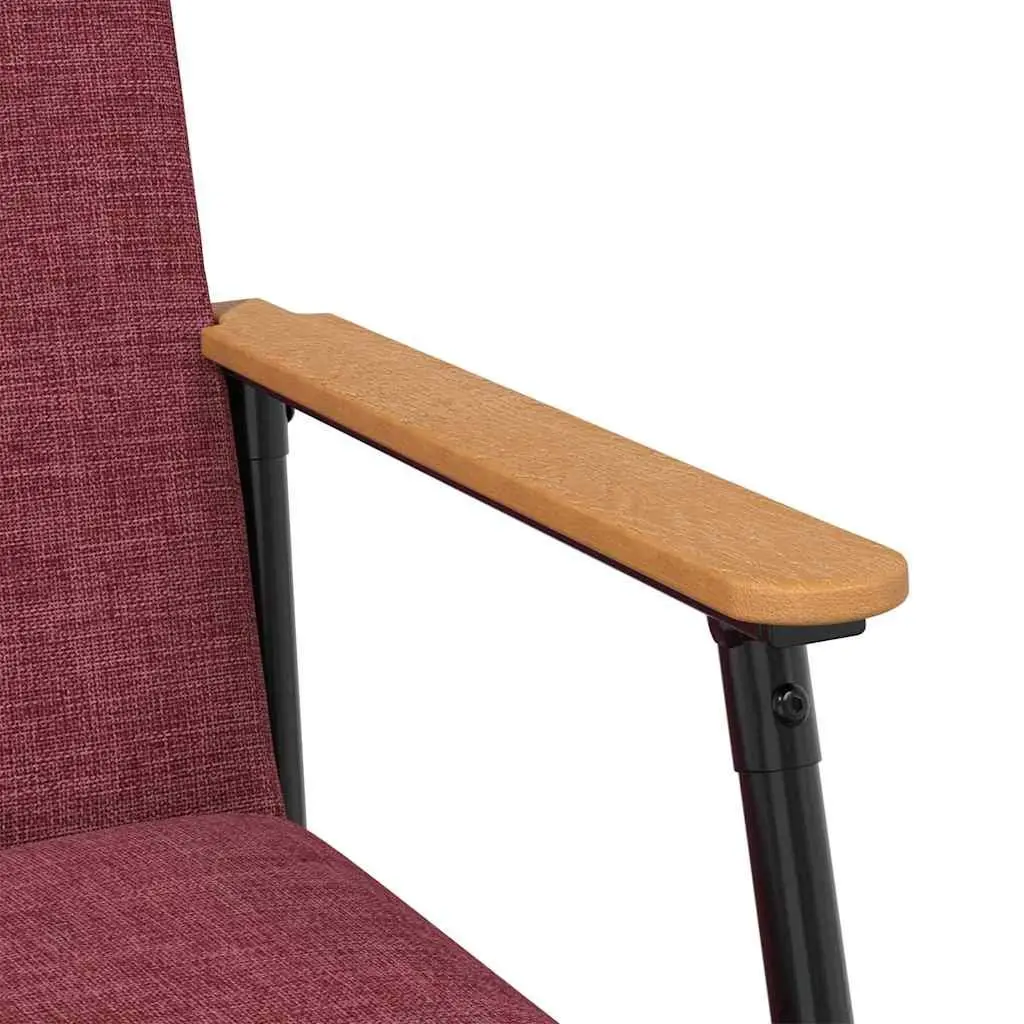 Armchair Red Fabric Modern Living Room Lounge Seat Comfortable Recliner Chair