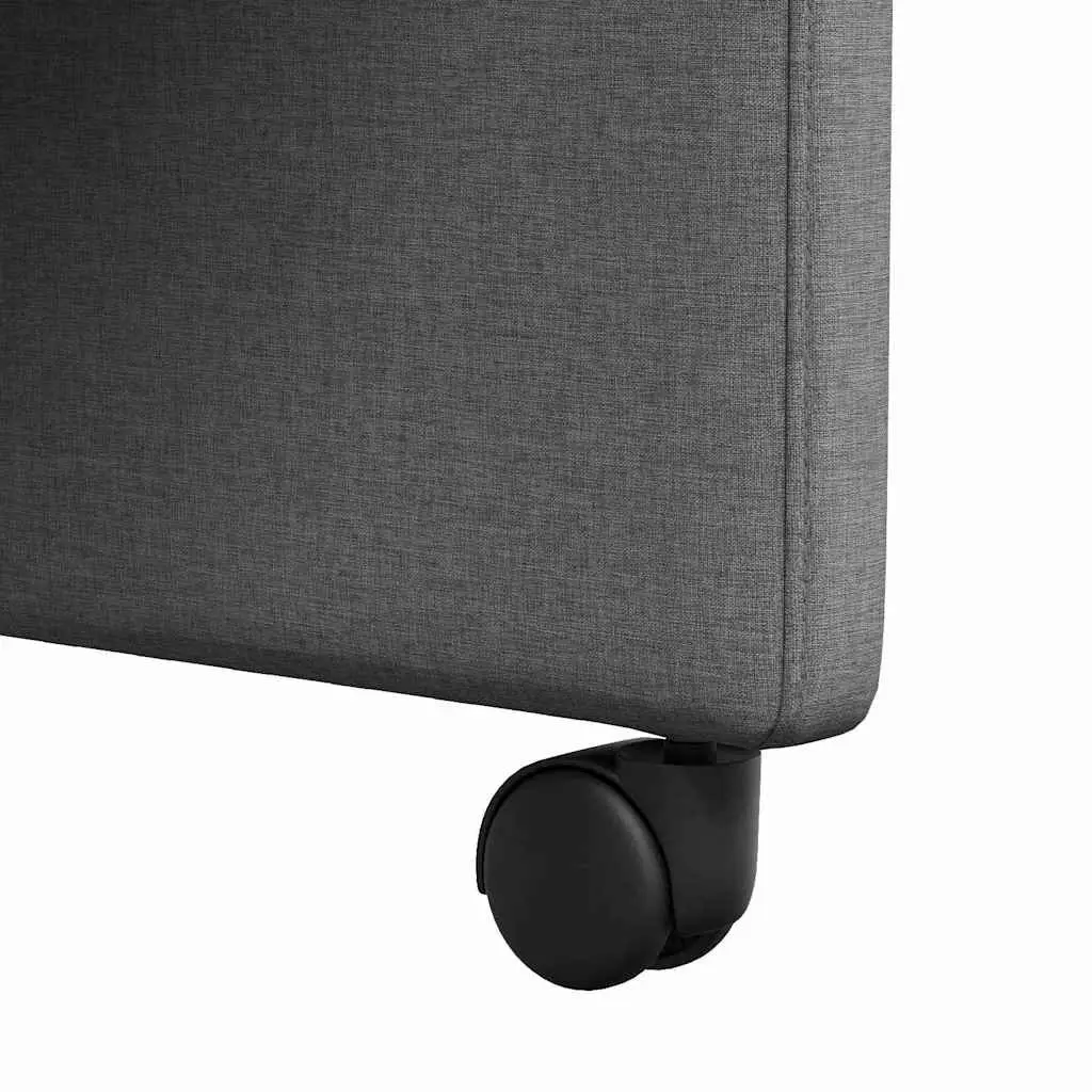 Dining Chairs with Wheels Ergonomic Seating 2 Pieces Grey