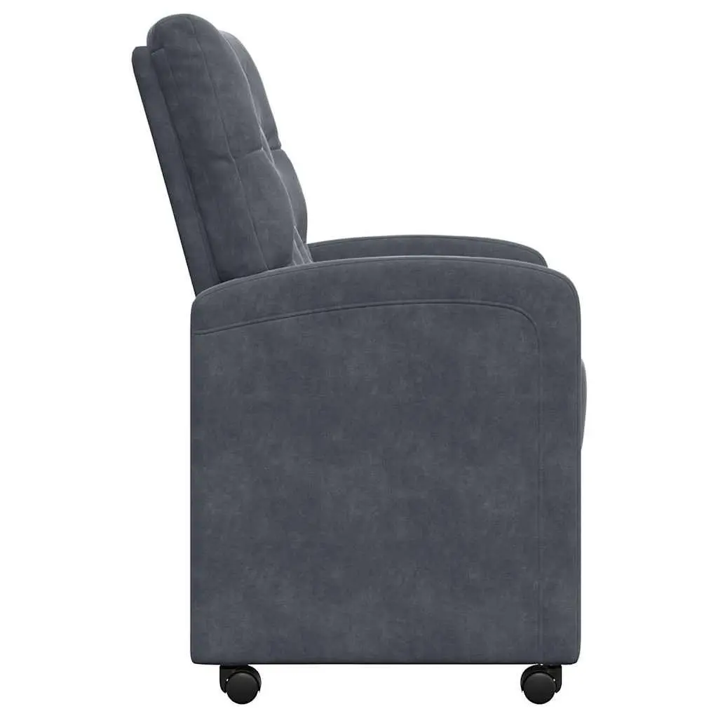 Grey Dining Chairs with Wheels