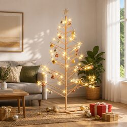 Reliable 180cm Wooden Christmas Tree for Festive Cheer