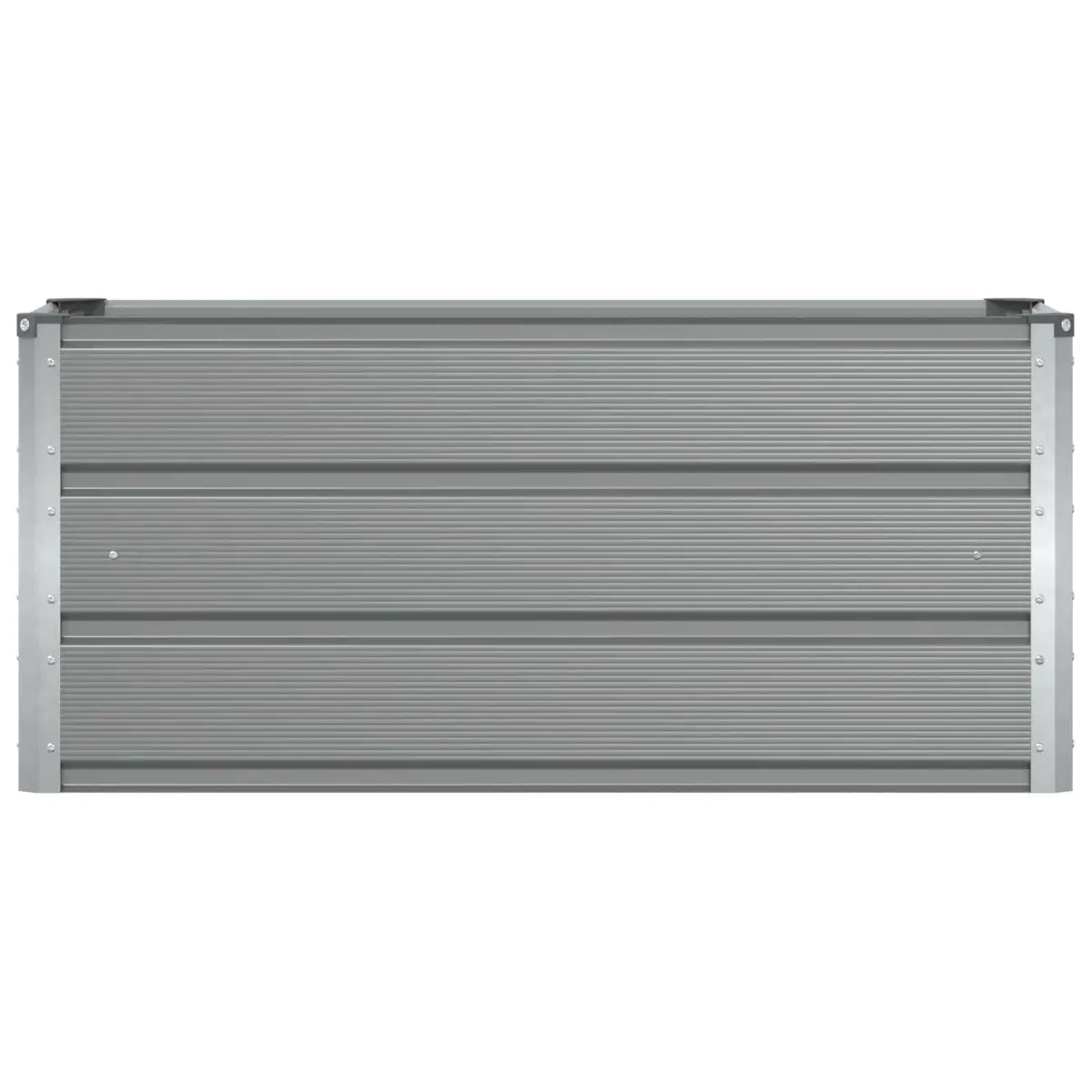 Steel Planter Garden Pot 100x40x45cm Light Grey Indoor Outdoor Modern