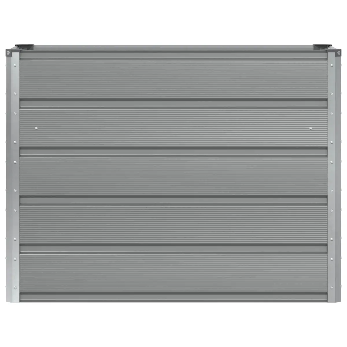 Planter Indoor Outdoor Garden Container 100 x 40 x 75 cm Light Grey Steel