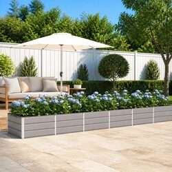 Reliable Modern Planter in Light Grey, 480x80x45cm