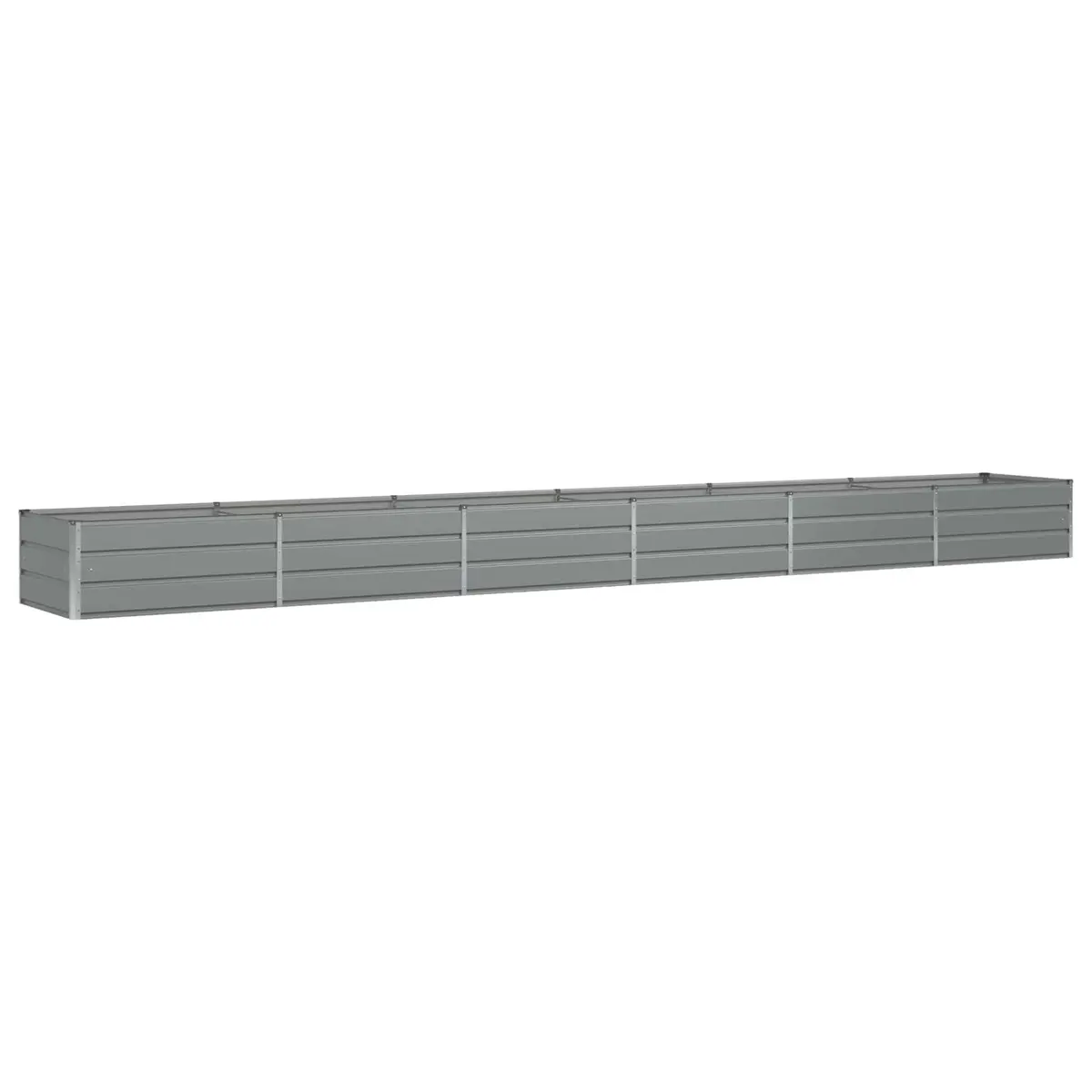 Steel Planter Indoor Outdoor 600 x 80 x 45 cm Light Grey