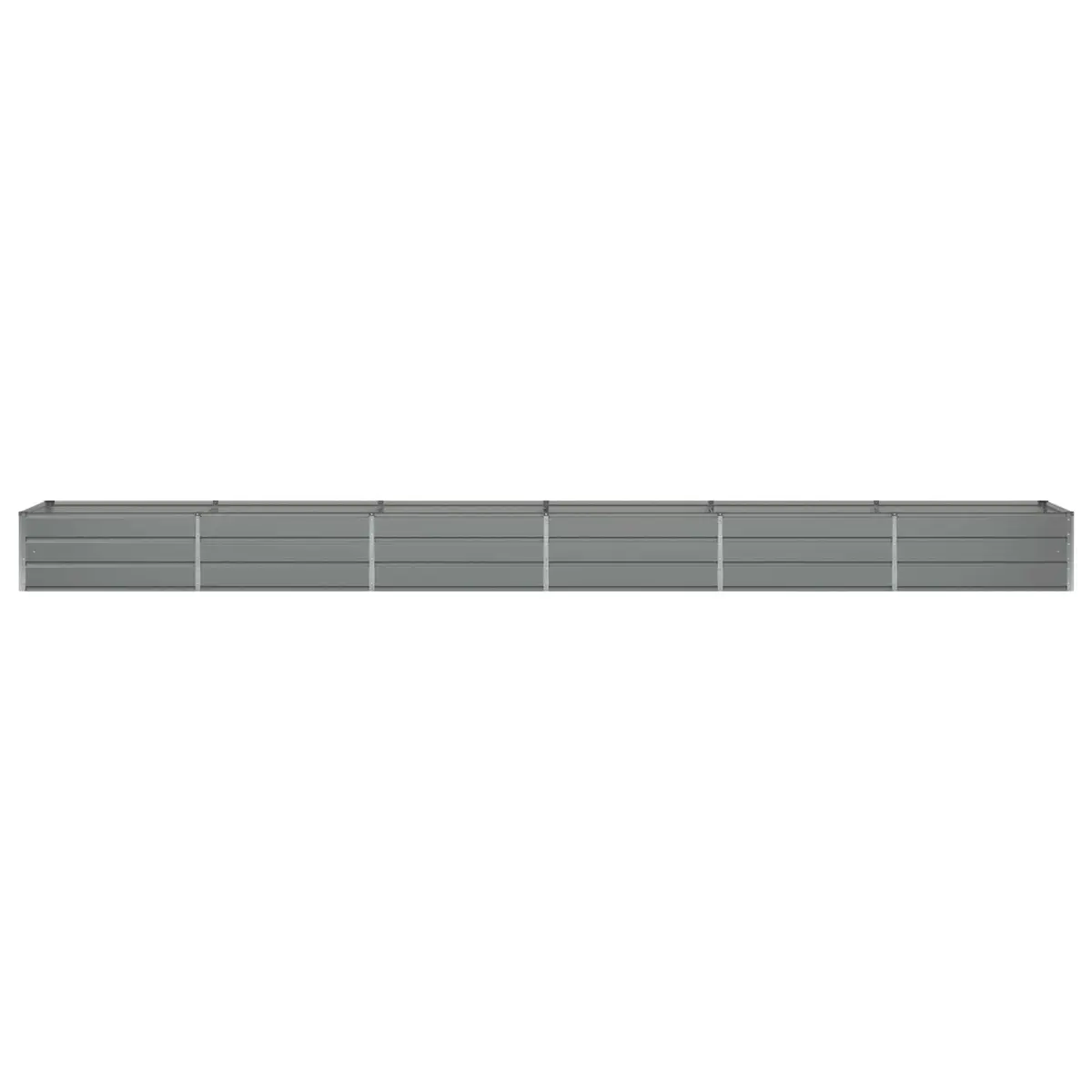 Steel Planter Indoor Outdoor 600 x 80 x 45 cm Light Grey