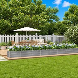 Durable Galvanised Steel Planter with Practical Value