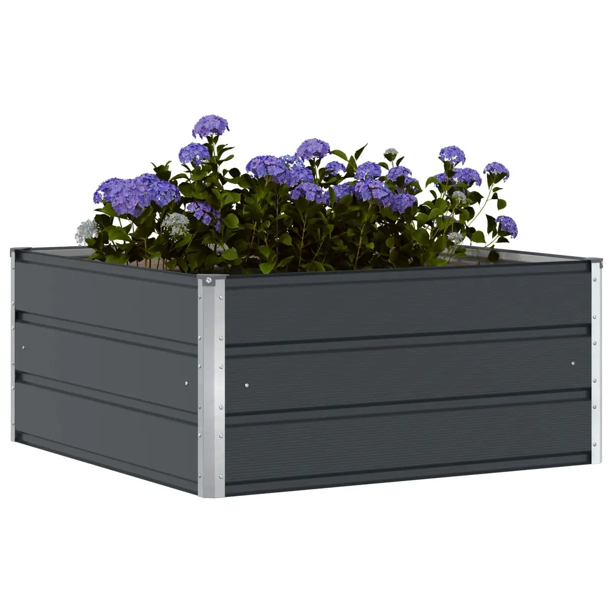 Steel Planter Outdoor Large Anthracite Modern Garden Pot