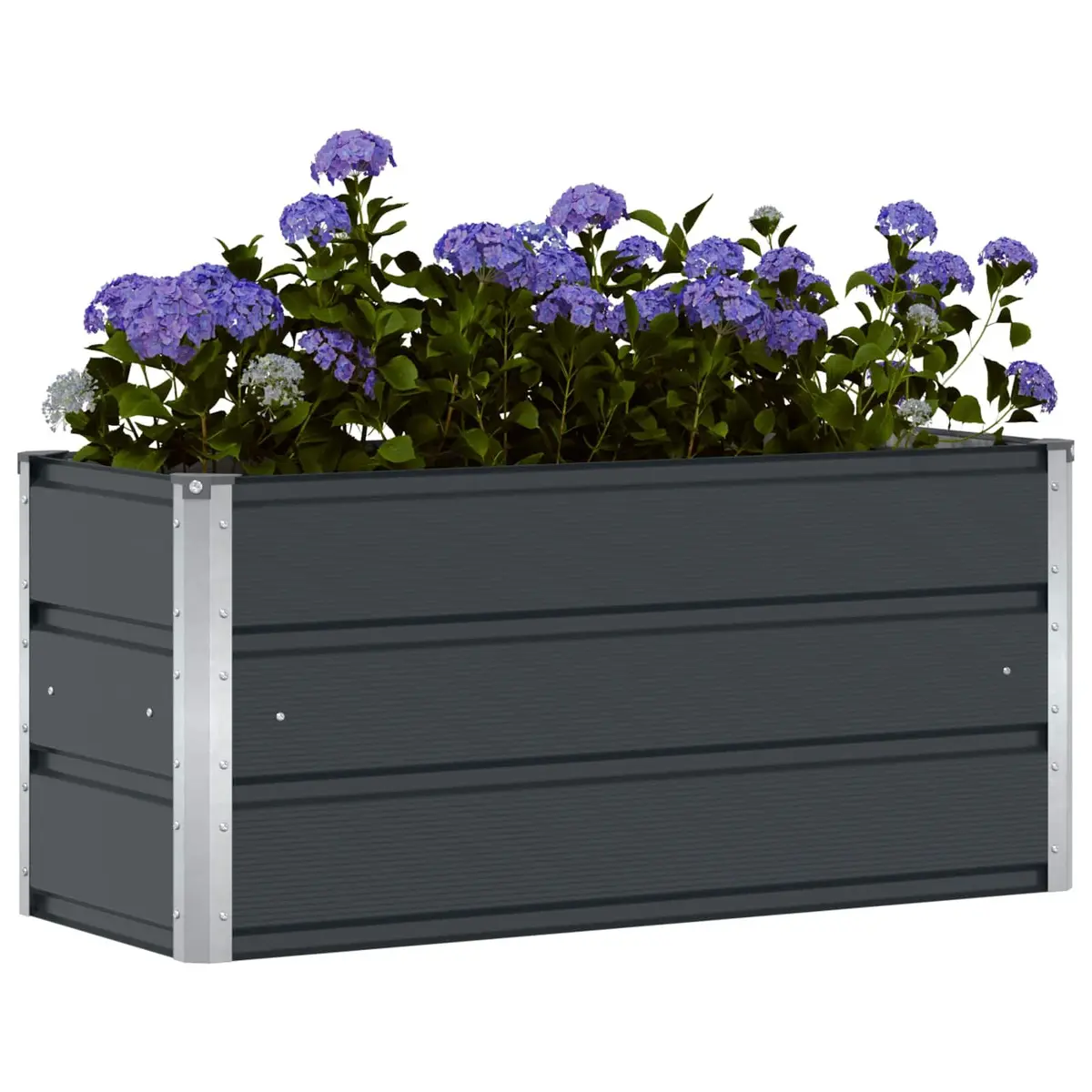 Steel Planter Indoor Outdoor Garden Pot Container 100x40x45cm Anthracite