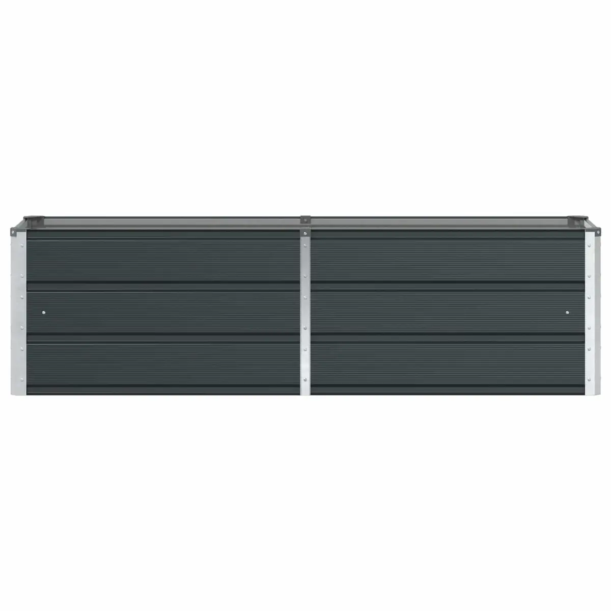 Steel Planter Indoor Outdoor 160 x 40 x 45 cm Anthracite