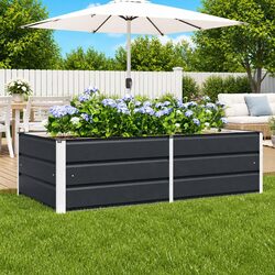 Practical Anthracite Steel Planter for Your Home