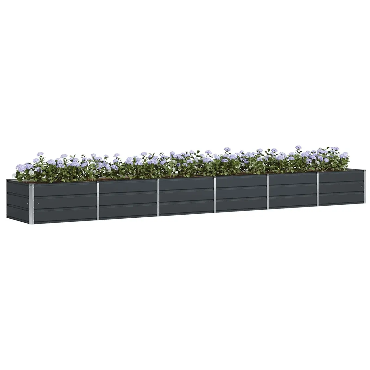 Steel Planter Indoor Outdoor 480x80x45cm Anthracite