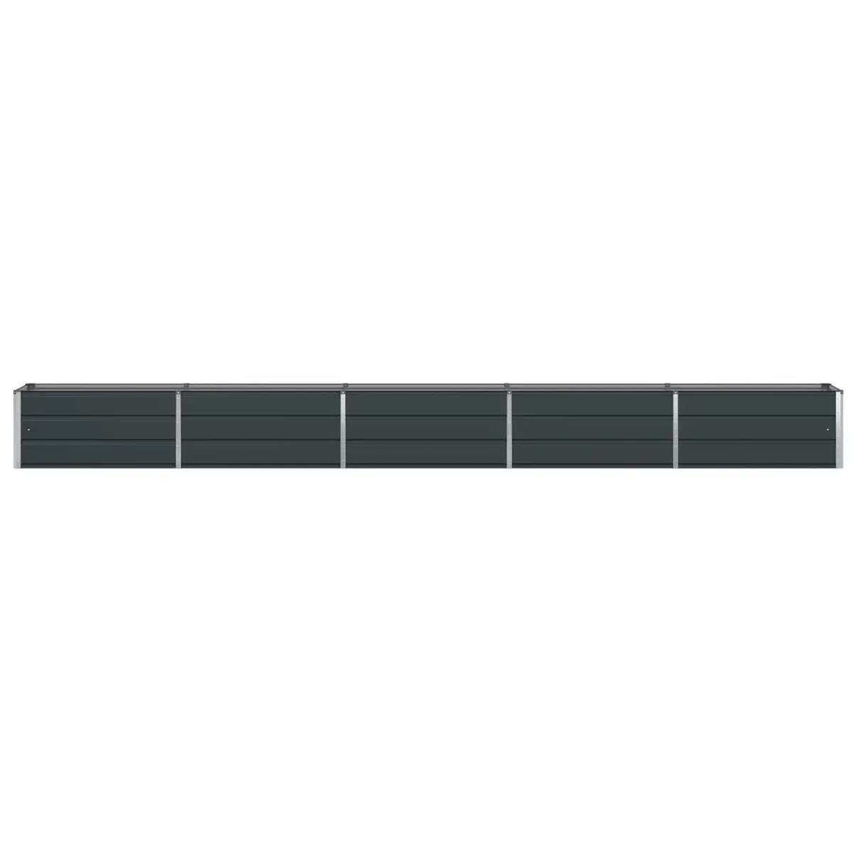 Steel Planter Outdoor Garden Raised Bed 480 x 50 x 45 cm Anthracite
