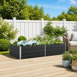 Reliable Anthracite Steel Planter for Your Garden Needs