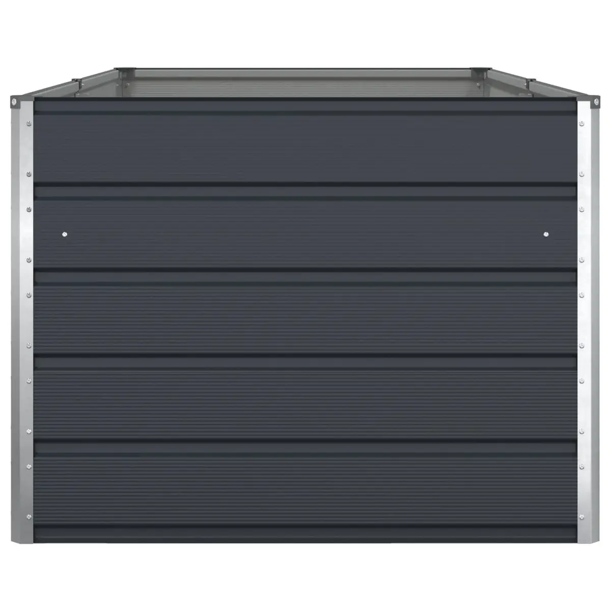 Large Steel Planter Outdoor Garden 195 x 100 x 75 cm Anthracite