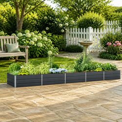 Reliable Anthracite Steel Planter for Your Garden Needs