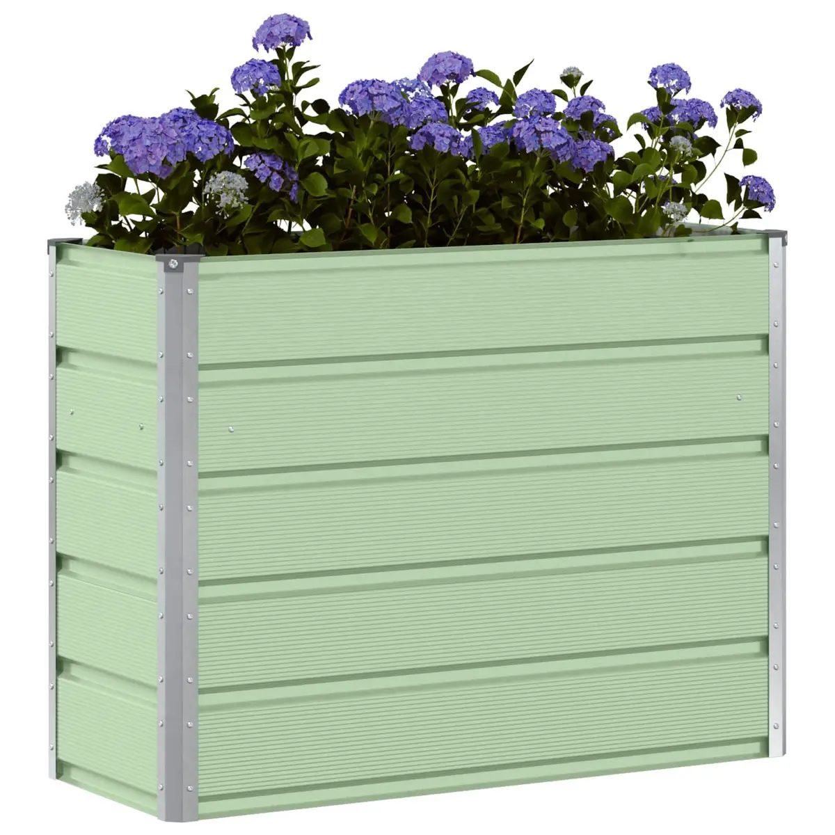 Steel Planter Indoor Outdoor Use Large Green 100x40x75cm
