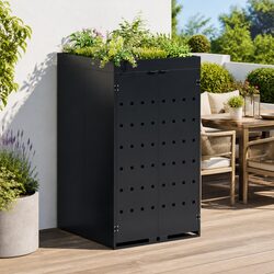 Reliable Wheelie Bin Storage with Planter Roof Feature