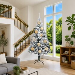 Warm and Elegant Gold Christmas Bauble Set - 3 Pieces