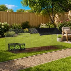 Reliable Silver Rabbit Cage: Outdoor Use