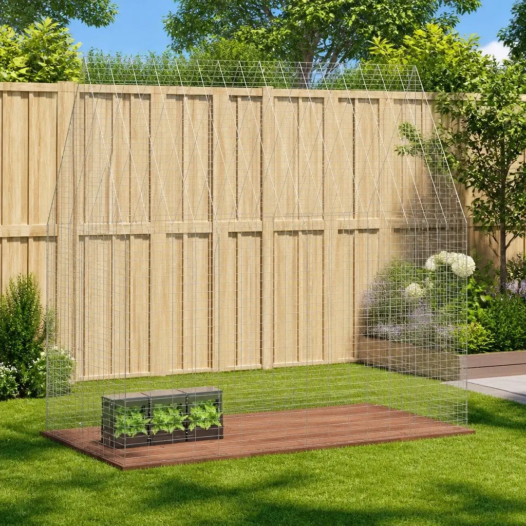 Outdoor Small Animal Habitat in Silver