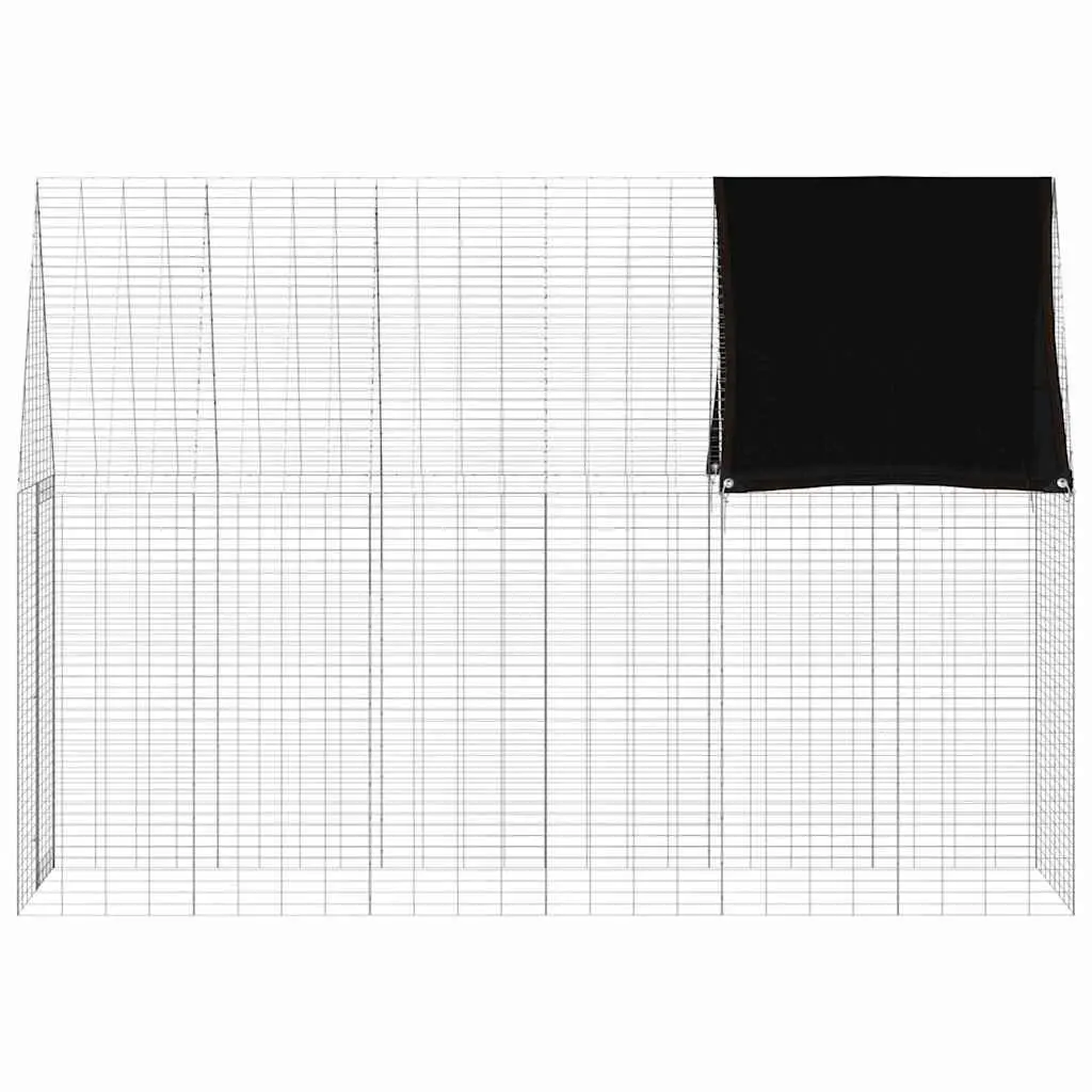 Small Animal Outdoor Habitat Cage for Rabbit Guinea Pig Hamster 300x100x210cm Silver
