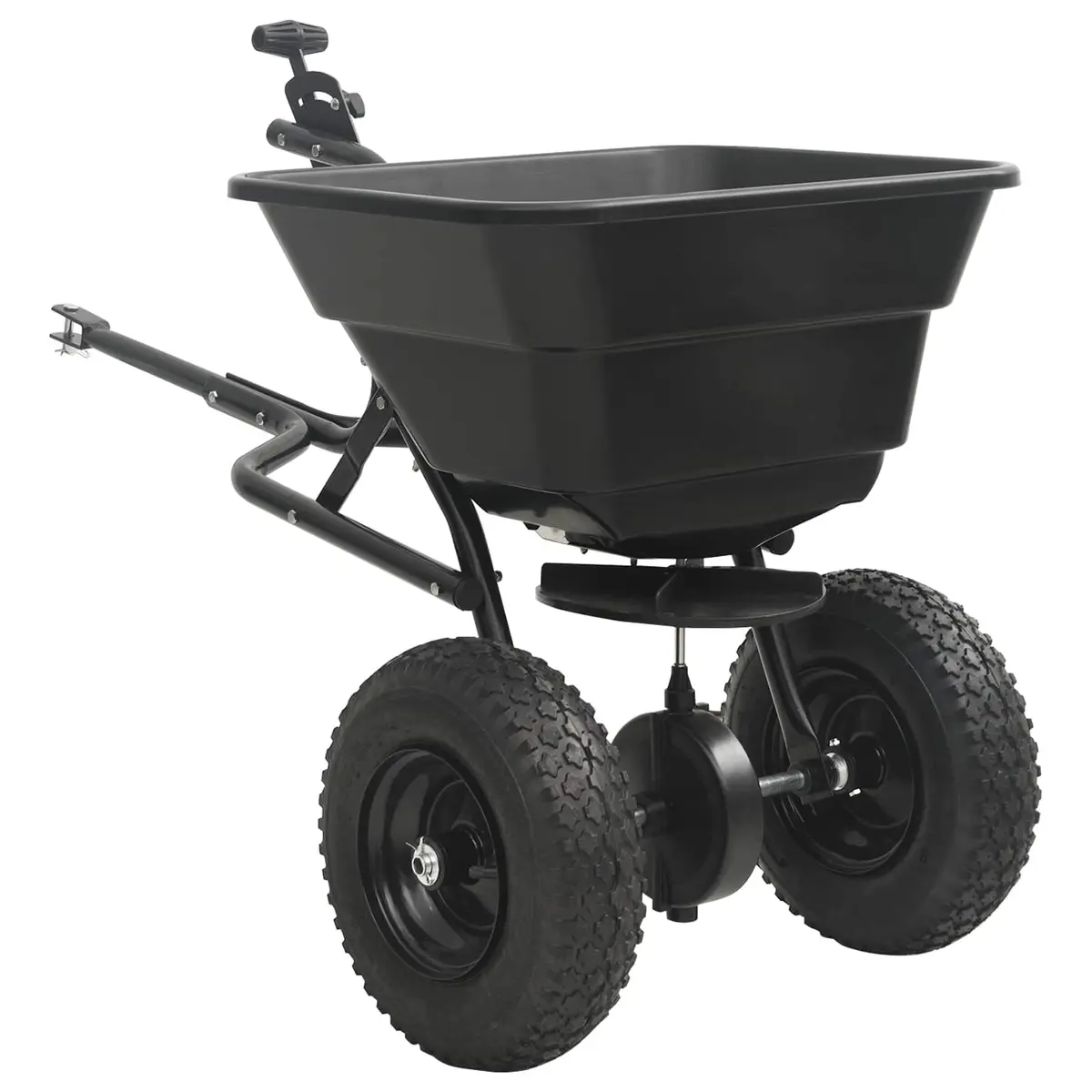 Black Lawn Spreader for Home Gardening
