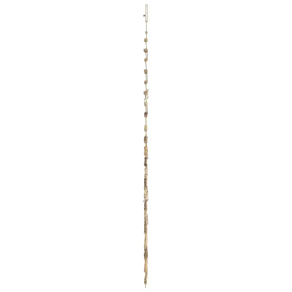 Hanging Christmas Tree Indoor Outdoor 210cm Brown Solid Ash Wood 130 LEDs