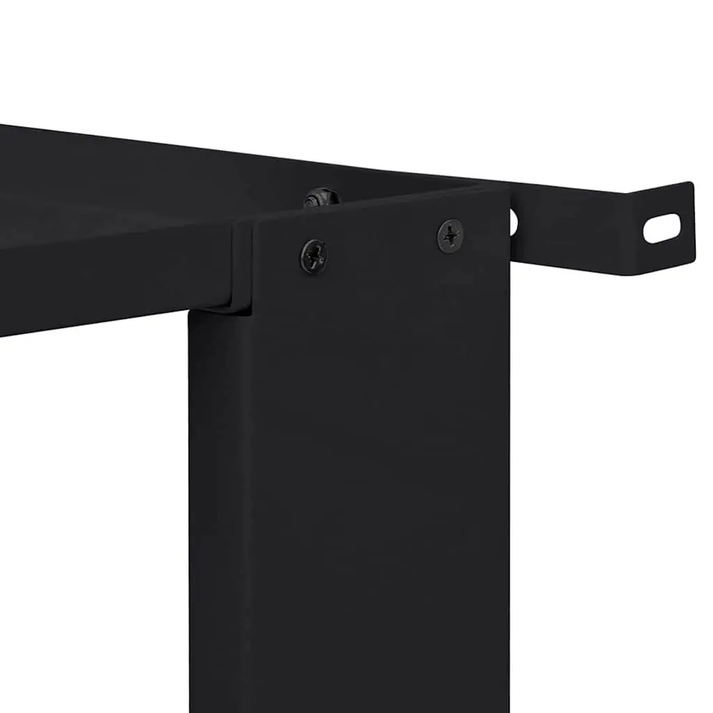 Washing Machine Pedestal 2 Pieces Black Steel Laundry Room Riser Elevator Stand