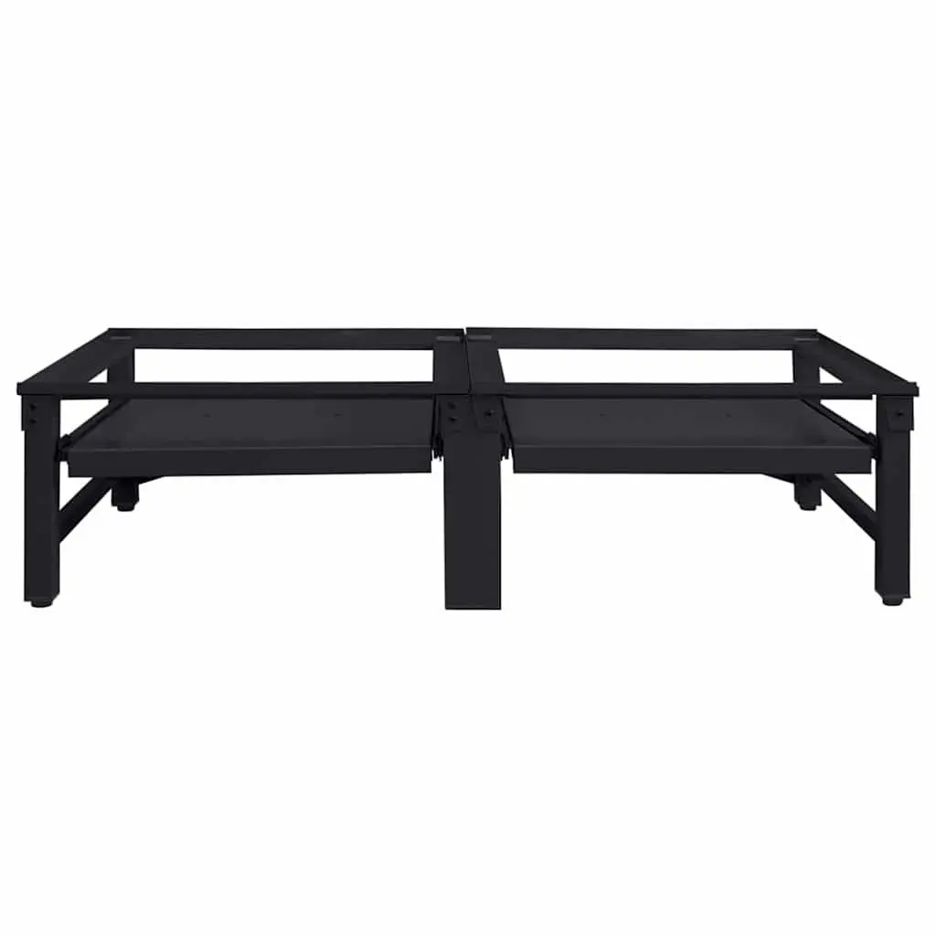 Washing Machine Pedestal 2 pcs Black Height Elevation Laundry Room Appliance Riser