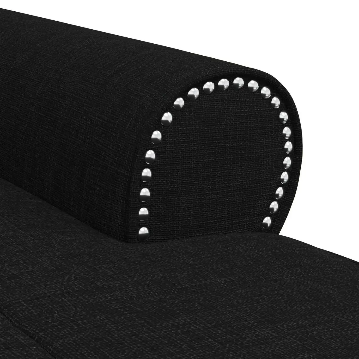 Lounge Chair with Cushion Black Chaise Modern Living Room Bedroom Furniture