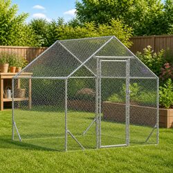 Reliable Chicken Cage for Small Animals - Galvanised Steel