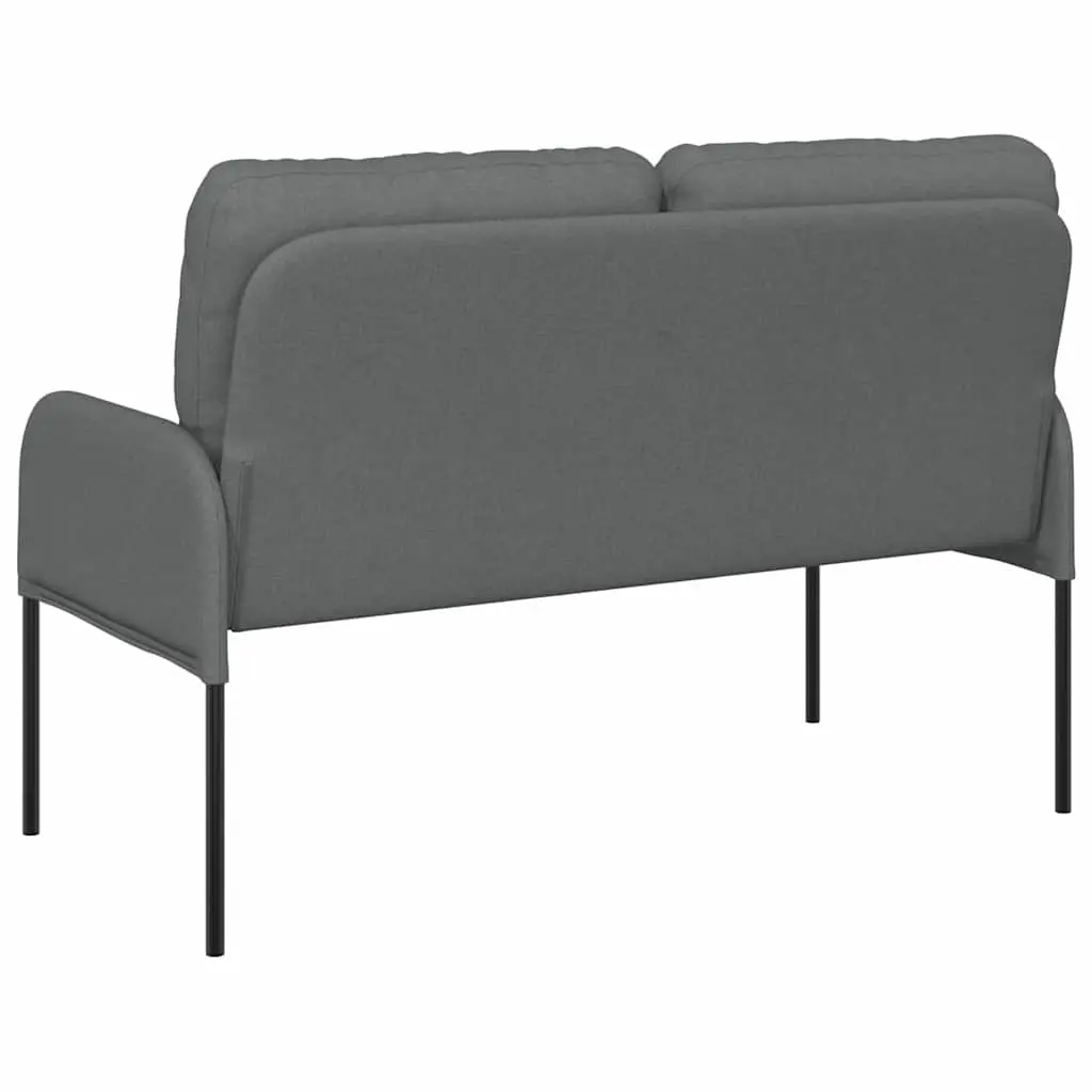 Modern Grey Sofa 110cm Dark Living Room Furniture Plywood Metal Frame Track