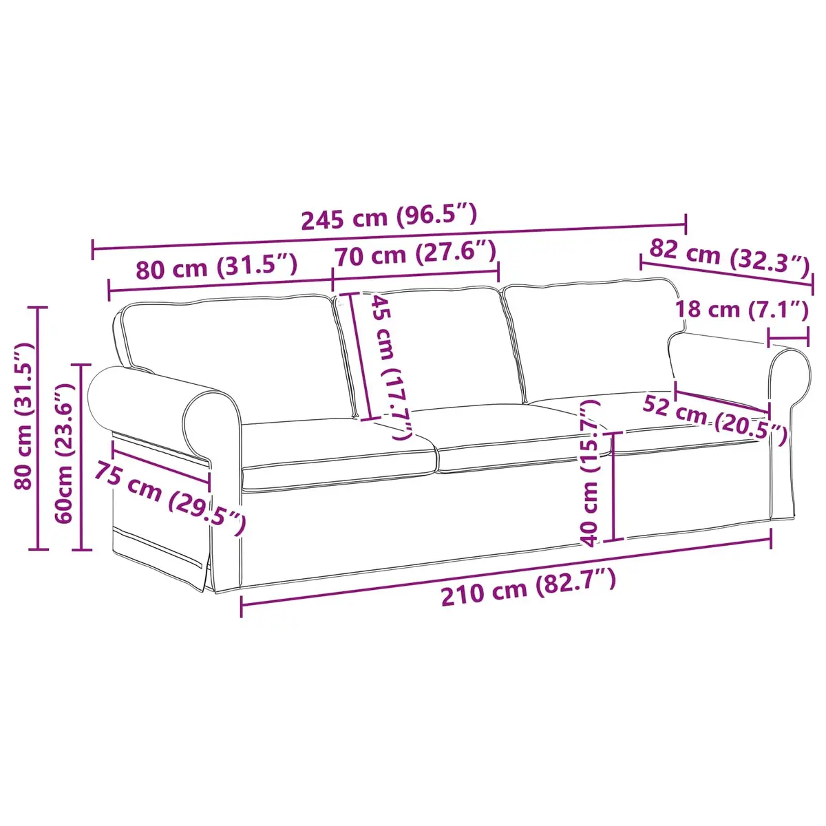 Grey Modular Sofa