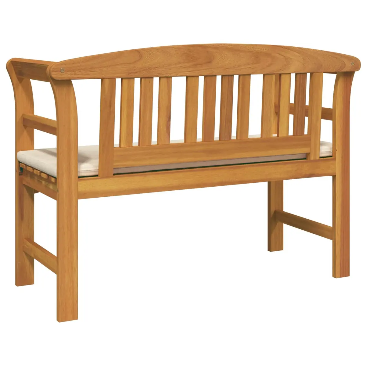 Outdoor Rose Bench Garden Patio Seating Hand-Carved Solid Wood Acacia Furniture