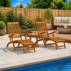 Acacia Wood Loungers: Comfort and Value for Outdoor Living