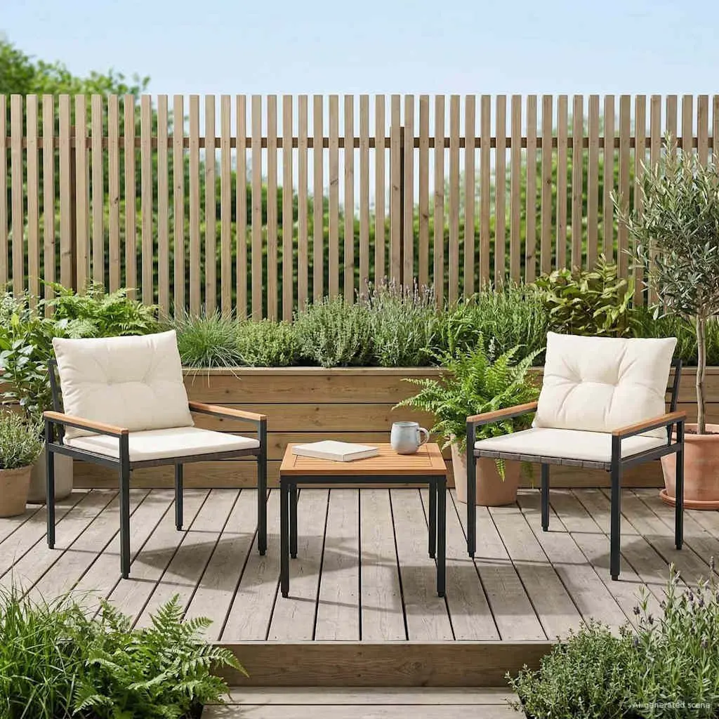 Outdoor Furniture Set 3 Pieces Grey Poly Rattan Garden Patio Seating